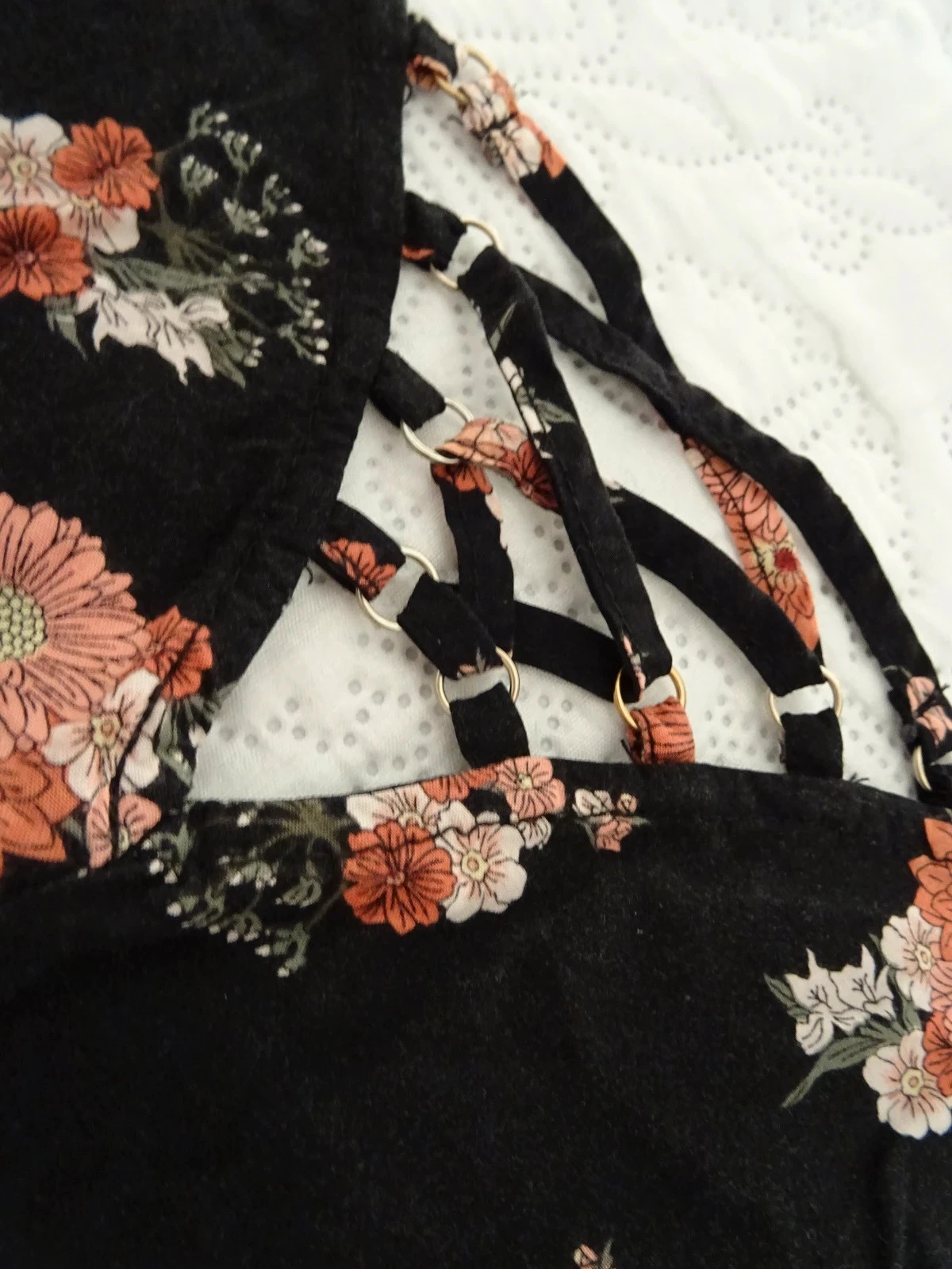 Combishort noire fleurie Undiz taille S – photo 2